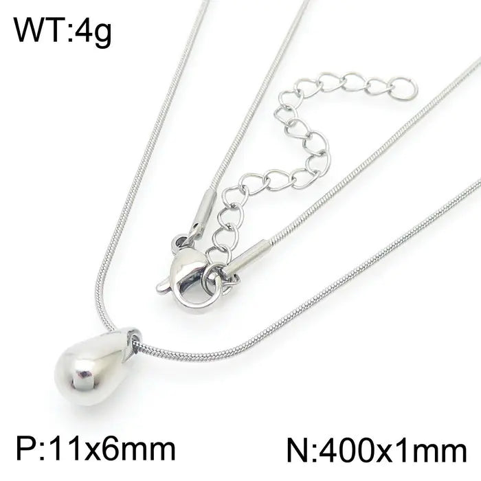 Trendy Hollow Water Drop Earrings in Stainless Steel