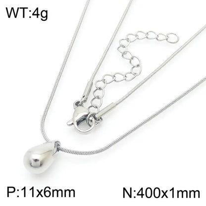 Trendy Hollow Water Drop Earrings in Stainless Steel
