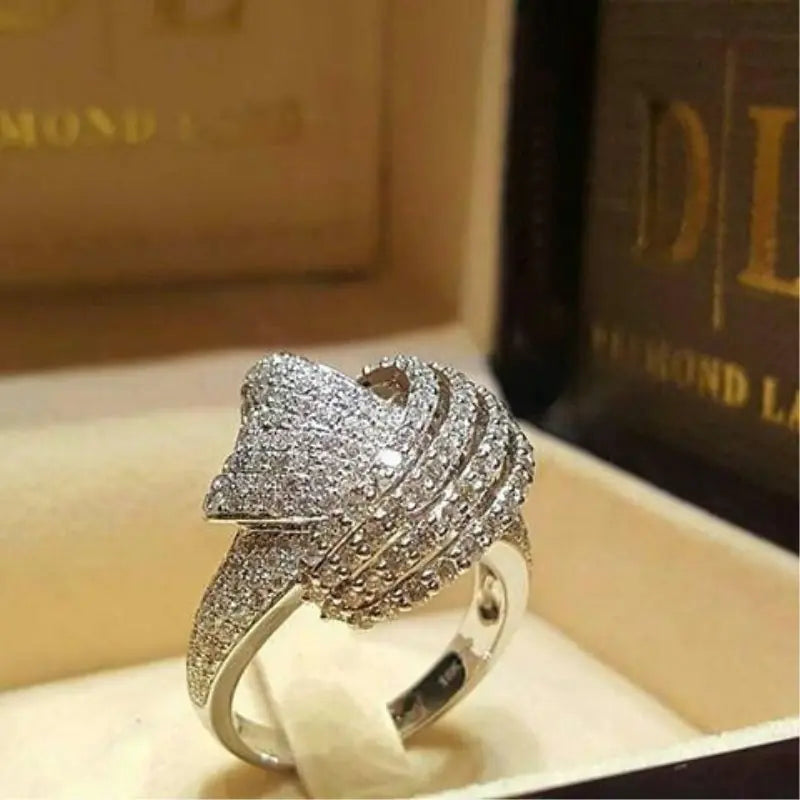 Diamond-Encrusted Wrap Ring