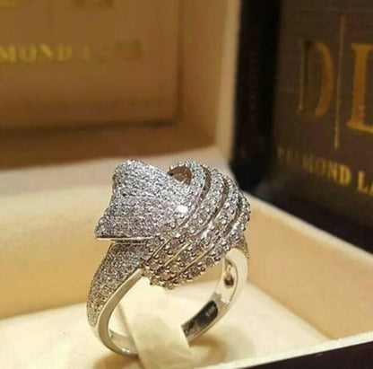 Diamond-Encrusted Wrap Ring