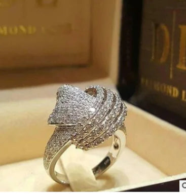 Diamond-Encrusted Wrap Ring