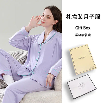 2024 Cotton Maternity Pajama Gift Set for Nursing