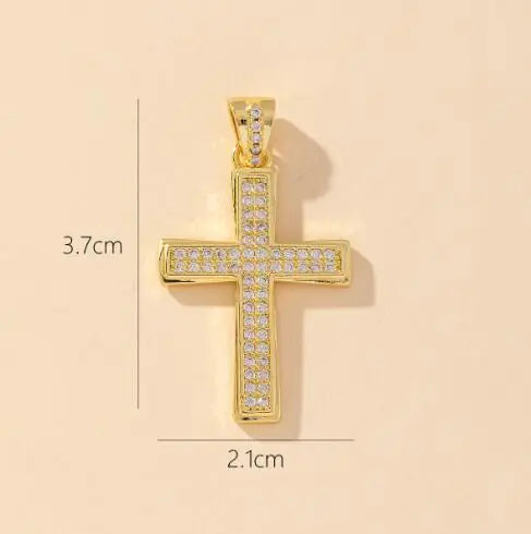 S925 Silver Cross Stud Earrings with Diamonds for Women
