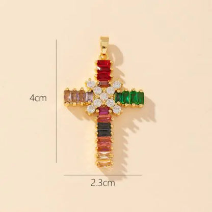 S925 Silver Cross Stud Earrings with Diamonds for Women