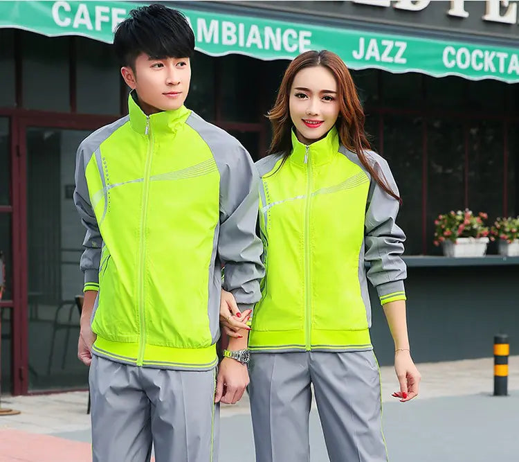 Spring Autumn Casual Couples Sports Set with Long Sleeves