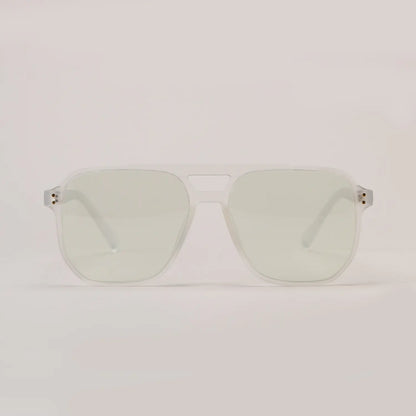 TR801 Vintage Square Glasses with Double Bridge Design