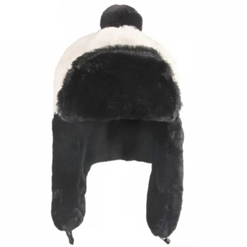 Women's Windproof Hat with Warm Rabbit Hair-like Design