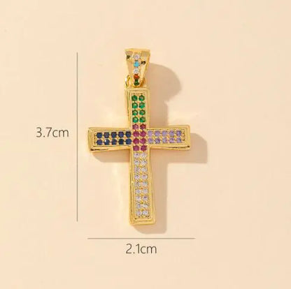 S925 Silver Cross Stud Earrings with Diamonds for Women