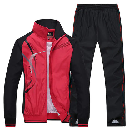 Spring Autumn Casual Couples Sports Set with Long Sleeves