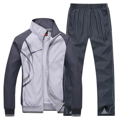 Spring Autumn Casual Couples Sports Set with Long Sleeves