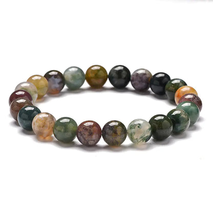Seven-Color Agate Couple Bracelet