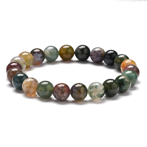 Seven-Color Agate Couple Bracelet
