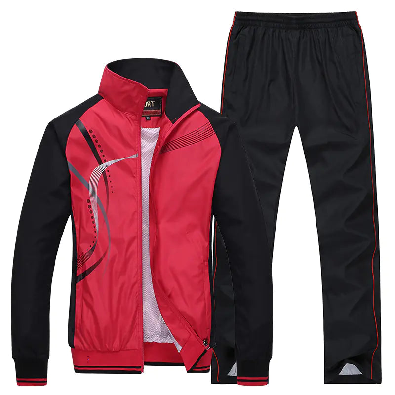 Spring Autumn Casual Couples Sports Set with Long Sleeves