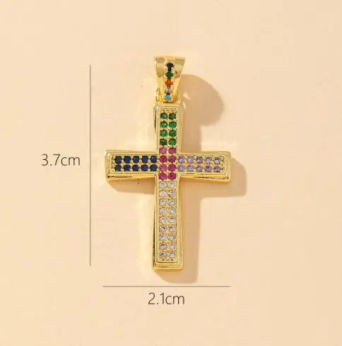 S925 Silver Cross Stud Earrings with Diamonds for Women