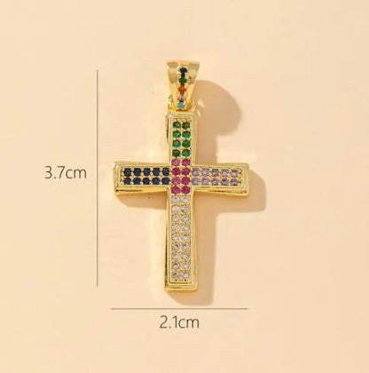S925 Silver Cross Stud Earrings with Diamonds for Women