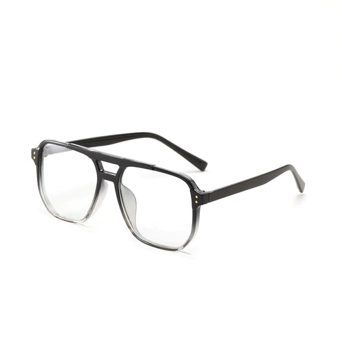 TR801 Vintage Square Glasses with Double Bridge Design