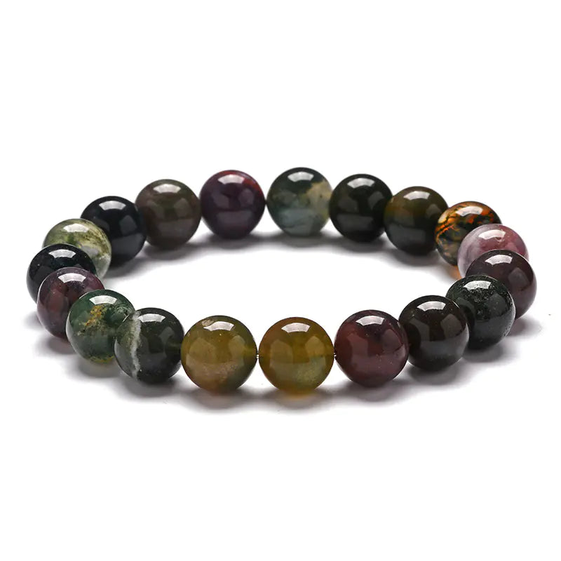 Seven-Color Agate Couple Bracelet