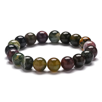 Seven-Color Agate Couple Bracelet