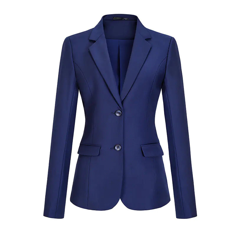 Navy Blue Women's Suit Set for Professional Workwear