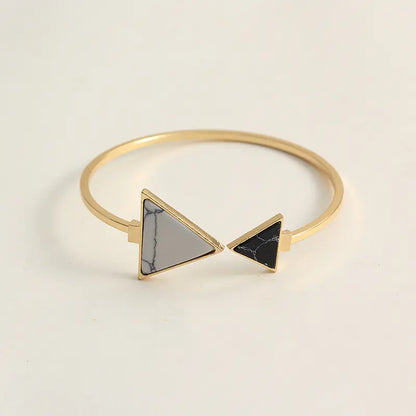 BZ0885 Triangle and Round Turquoise Bracelet Set