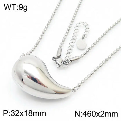 Trendy Hollow Water Drop Earrings in Stainless Steel
