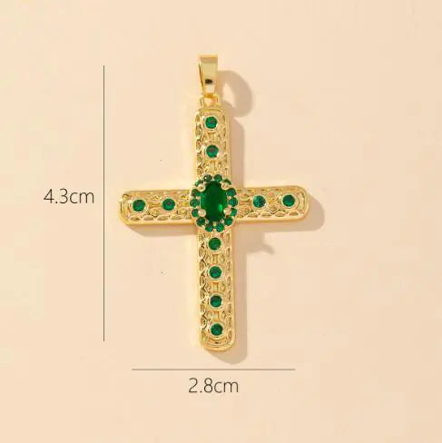S925 Silver Cross Stud Earrings with Diamonds for Women