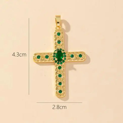 S925 Silver Cross Stud Earrings with Diamonds for Women