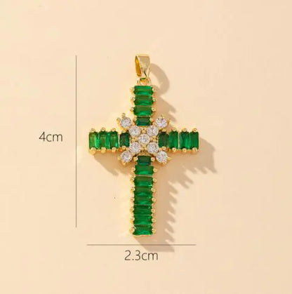 S925 Silver Cross Stud Earrings with Diamonds for Women