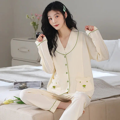 2024 Cotton Maternity Pajama Gift Set for Nursing