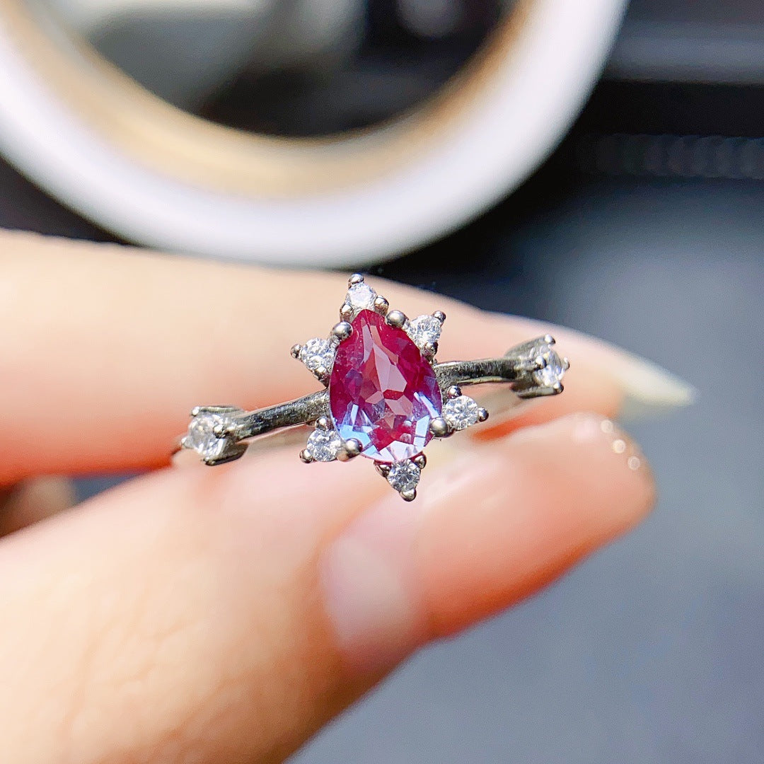 Inlaid Main Stone Ring