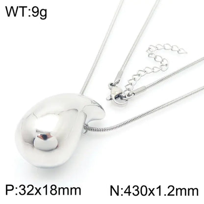 Trendy Hollow Water Drop Earrings in Stainless Steel