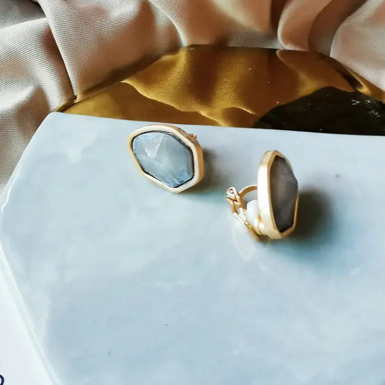 Korean Vintage Irregular Geometric Stud Earrings