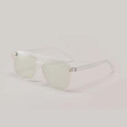 TR801 Vintage Square Glasses with Double Bridge Design