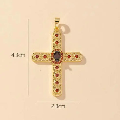 S925 Silver Cross Stud Earrings with Diamonds for Women